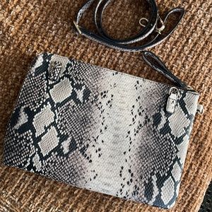 Topshop Snakeskin Crossbody purse